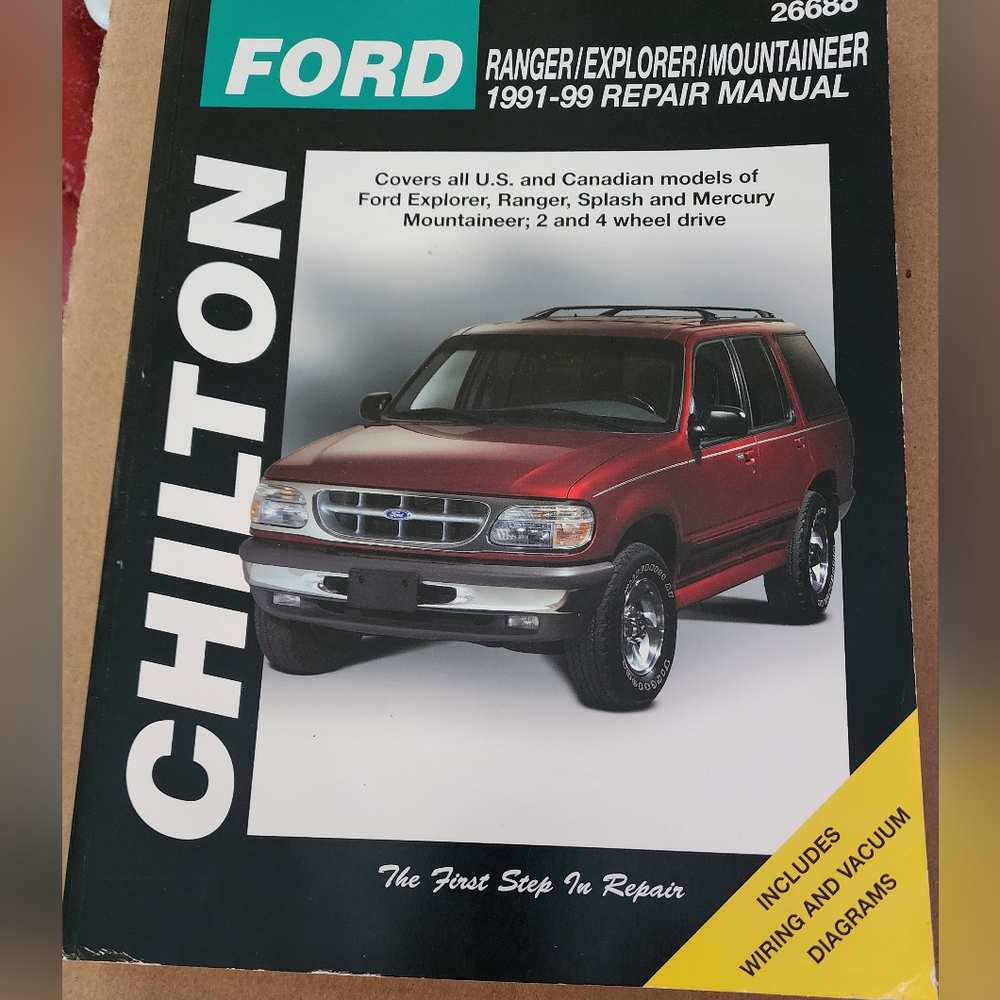 1991-1999 Ford Ranger Explorer Mountaineer Chiltons Repair Manual 26688